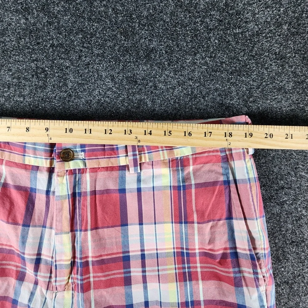 Brooks‎ Brothers Plaid Multicolor Shorts Mens 36 Cotton Casual Preppy Golf EUC